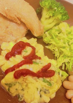 大葉豆乳チーズスクランブルエッグ-レシピのメイン写真