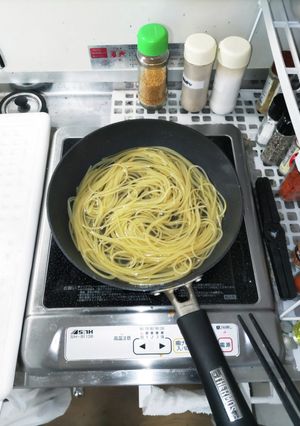 パスタを茹でる時の水分が残らない水分量-レシピのメイン写真