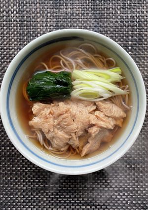 大豆ミートで肉蕎麦-レシピのメイン写真