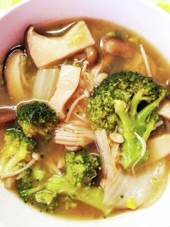 ブロッコリーと きのこ白菜のとろみ中華煮-レシピのメイン写真