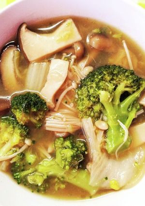 ブロッコリーと きのこ白菜のとろみ中華煮-レシピのメイン写真