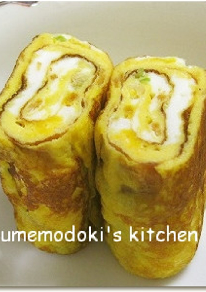 小エビとネギ入り卵焼き-レシピのメイン写真