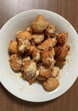米粉活用！カリカリきなこかけドーナツ！-レシピのメイン写真