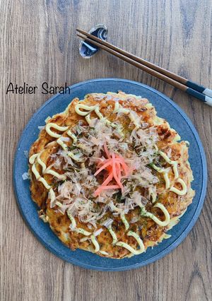 簡単！米粉＆豆腐★ダイエットお好み焼き-レシピのメイン写真