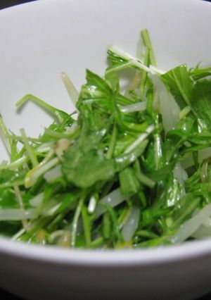 あとひく塩ダレ水菜サラダ-レシピのメイン写真