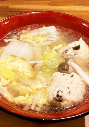ふわふわ鶏団子の白だしスープ-レシピのメイン写真