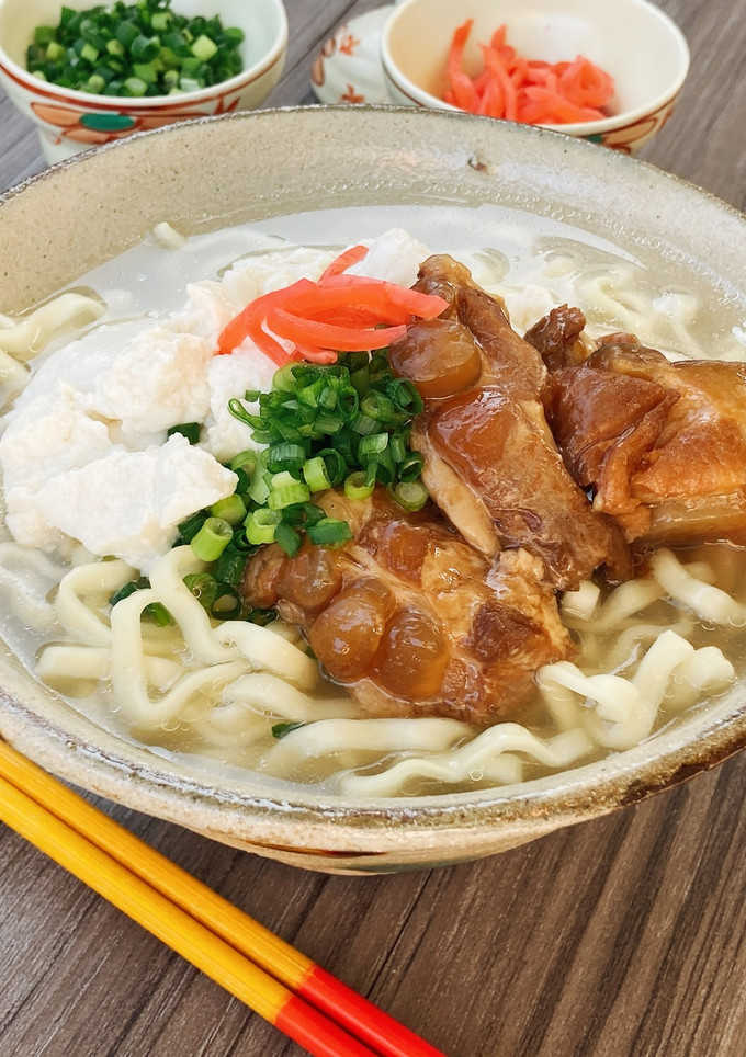 沖縄ソーキで簡単ゆし豆腐そば-レシピのメイン写真
