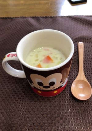 レンジで簡単！米粉を使ったクリームスープ-レシピのメイン写真