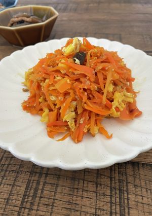 だししょうゆ麹で・ニンジンしりしり-レシピのメイン写真