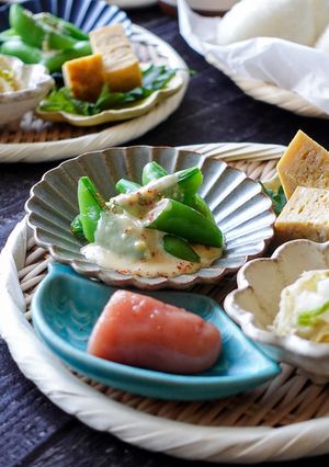 スナップえんどう味噌マヨソース-レシピのメイン写真