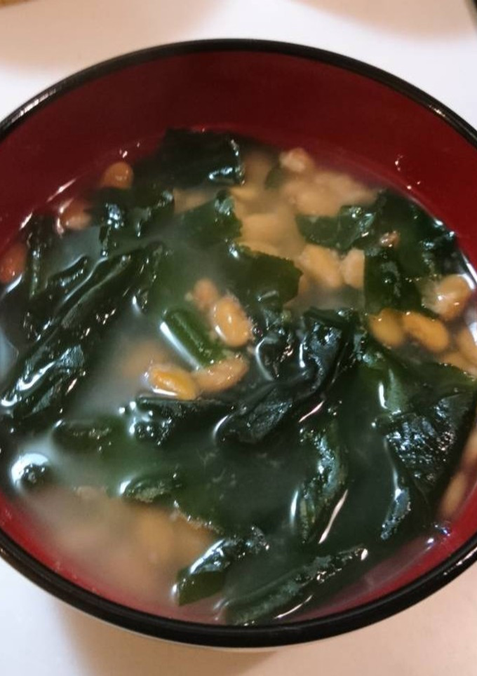 簡単！地味旨♪納豆わかめの梅生姜スープ♪-レシピのメイン写真
