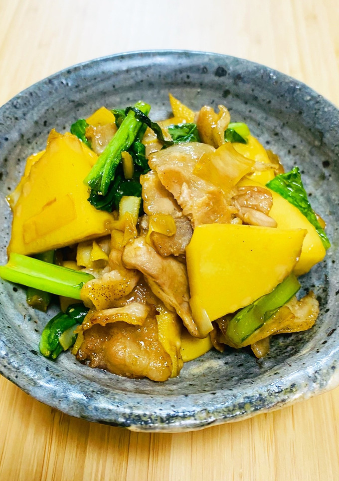 サッと簡単♪たけのこと豚バラ肉の甘辛炒め-レシピのメイン写真