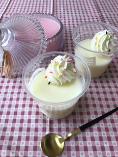 ぷるっぷる♡材料3つで牛乳プリン♡-レシピのメイン写真