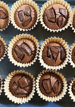 米粉で簡単チョコマフィン-レシピのメイン写真
