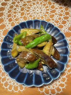 時短!なすとピーマンの甘味噌炒め-レシピのメイン写真