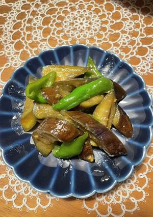 時短！なすとピーマンの甘味噌炒め-レシピのメイン写真