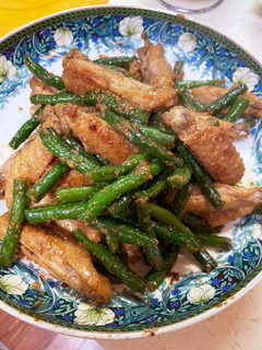 胡麻和えがメインに!手羽中とインゲン-レシピのメイン写真