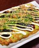 れんこんでふんわり♡米粉のお好み焼き