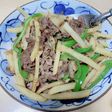 牛コマと新じゃがの炒め物
