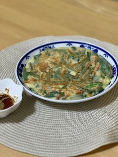 ニラと桜えびの米粉チヂミ-レシピのメイン写真