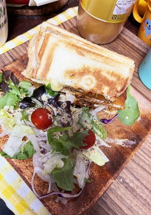 アジフライのホットサンド-レシピのメイン写真