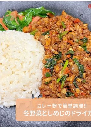 冬野菜ときのこのドライカレー-レシピのメイン写真