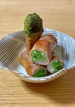 中までしっかりおいしい！菜花の肉巻き-レシピのメイン写真