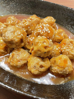 豆腐でヘルシー!揚げない肉団子の甘酢あん-レシピのメイン写真