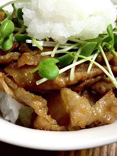 あっさり仕立て・豚生姜焼き豚丼のブタぽん-レシピのメイン写真