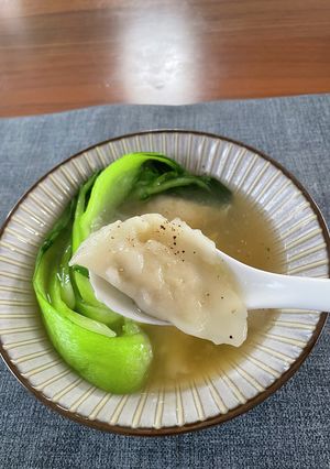 米粉でモッチモチ餃子スープ-レシピのメイン写真