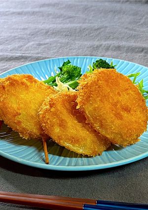 米粉でカリッと♪新玉ねぎ（玉ねぎ）フライ-レシピのメイン写真