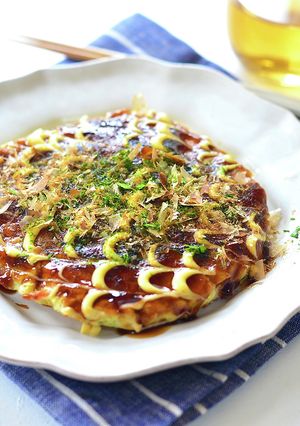 ソルガムきび　GFふわふわお好み焼き-レシピのメイン写真