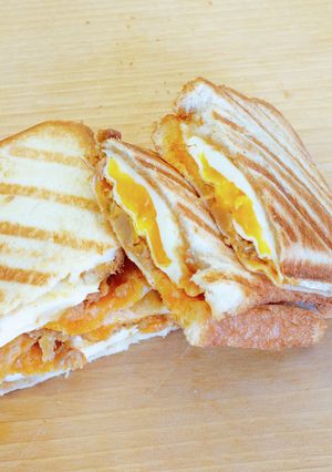花生醬肉蛋吐司台湾風サンド【キャンプ飯】-レシピのメイン写真