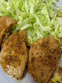 胸肉でヘルシー!チキンにんにく-レシピのメイン写真