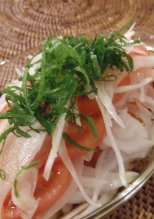 ☆トマトの和風オニオンサラダ☆簡単！-レシピのメイン写真