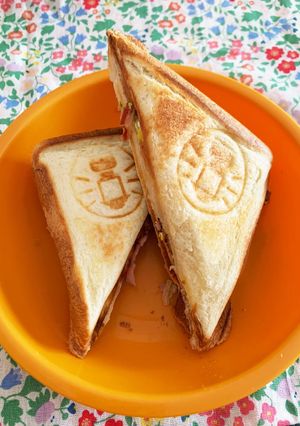 巣篭もり卵のホットサンド-レシピのメイン写真