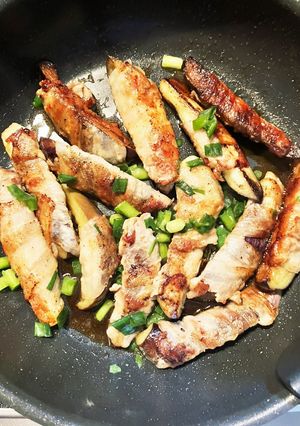 茄子豚バラ巻きのポン酢かけ-レシピのメイン写真