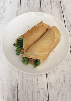 焼肉サラダ米粉ロール-レシピのメイン写真