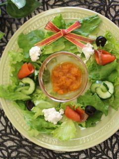 リースサラダ~人参ドレッシング~-レシピのメイン写真