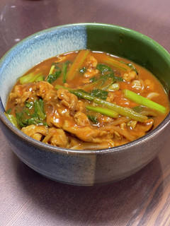 トマトジュースで簡単トマトカレーうどん♪-レシピのメイン写真
