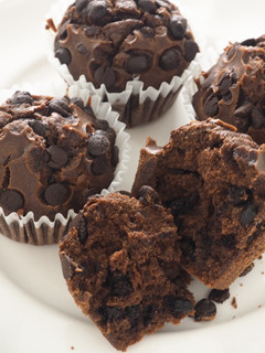 米粉でココアチョコチップマフィン-レシピのメイン写真