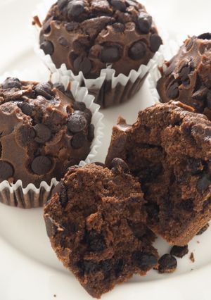 米粉でココアチョコチップマフィン-レシピのメイン写真