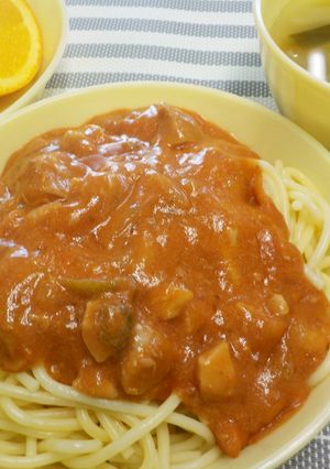 トマトクリームパスタ-レシピのメイン写真