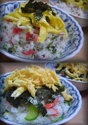 -自己流☆ちらし寿司ヽ(◕‿◕--レシピのメイン写真