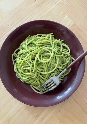 パクチーとピーナッツでジェノベーゼ♪-レシピのメイン写真