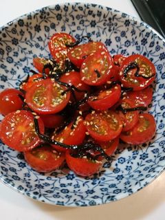 簡単!美味♪トマトの塩昆布ナムル♪-レシピのメイン写真
