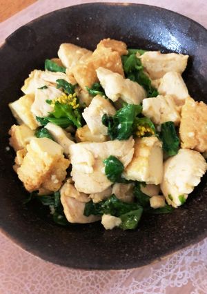 春色　鶏むねと厚揚げ炒め　米粉使用-レシピのメイン写真