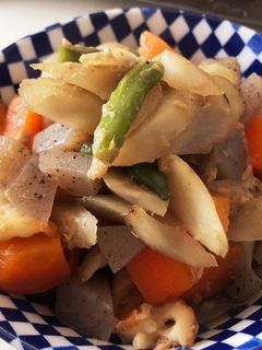 根菜とツナの煮物-レシピのメイン写真