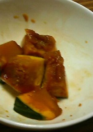 レンジでかぼちゃの煮付け-レシピのメイン写真