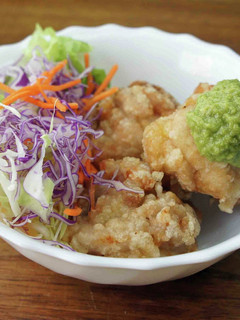 鶏の竜田揚げ 葉にんにくぬた和え-レシピのメイン写真